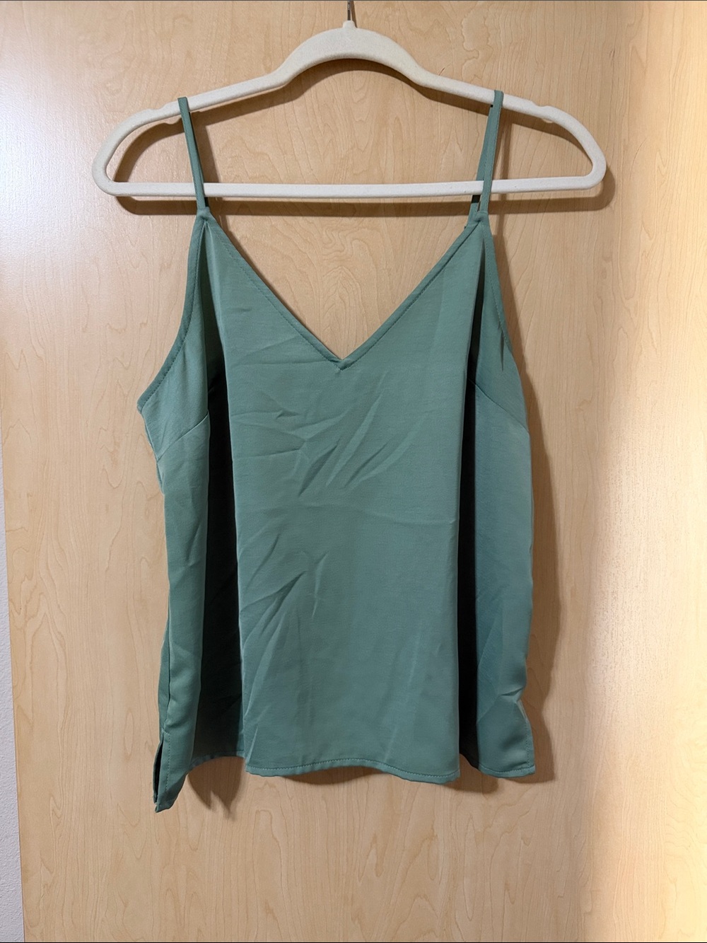 a new day Sage Green V-Neck Spaghetti Strap Camisole